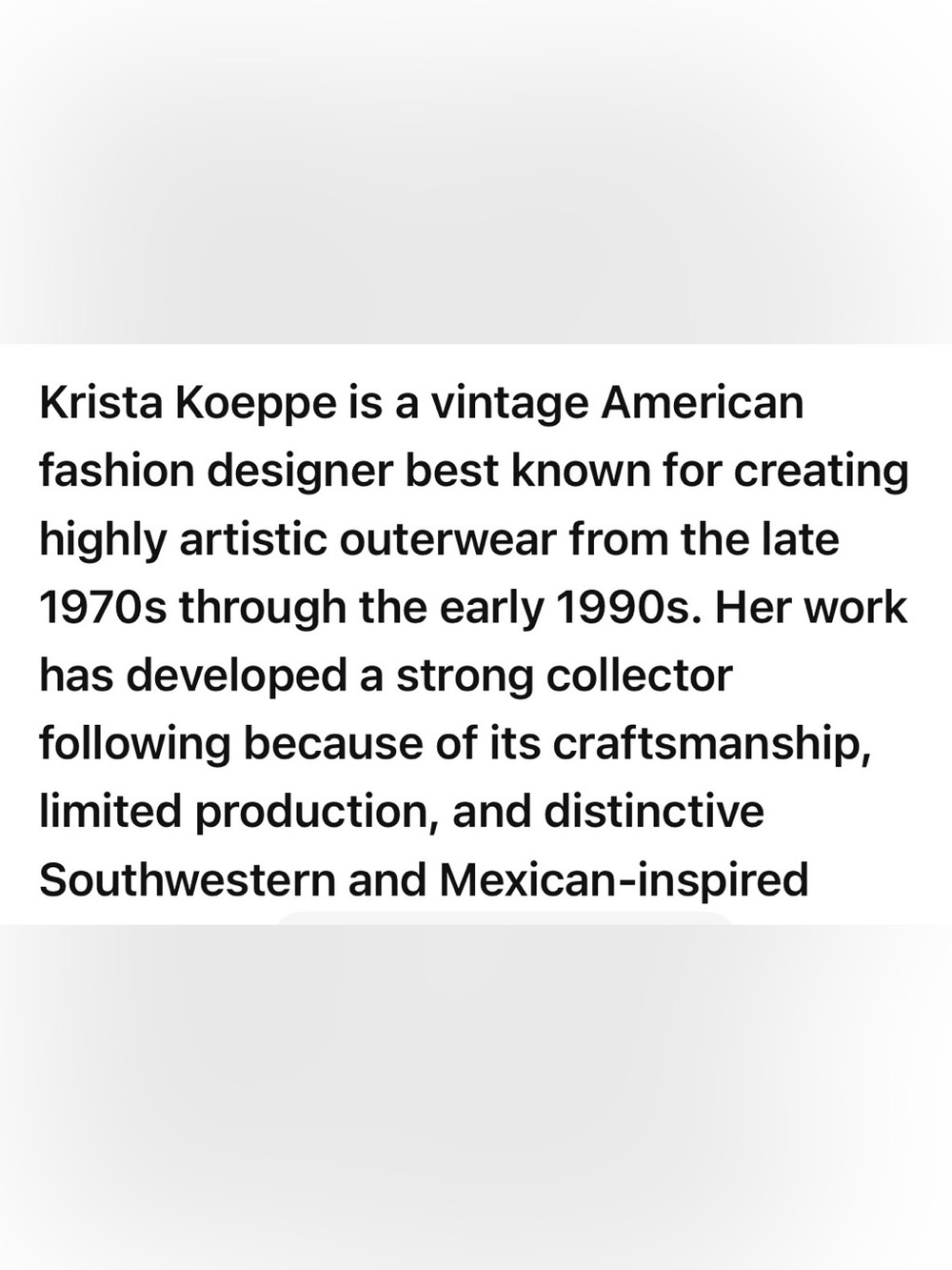 Gorgeous vtg Krista Koeppe designer wool beaded vest w fringe collectible
Rare - Picture 4 of 16